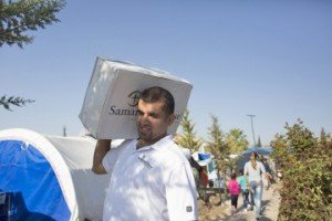 As they deliver supplies, Samaritan’s Purse staff members and ministry partners have opportunities to talk about Christ.