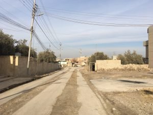 Entering Bartella, which has been deserted since ISIS occupied it within a matter of hours in August 2014.