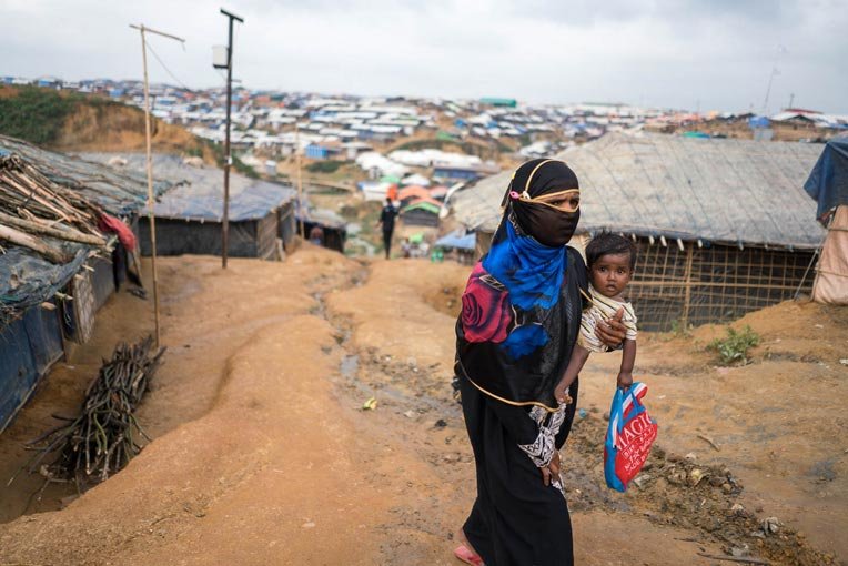 Many Rohingyas traveled for days through the jungles to get to the refugee camps.