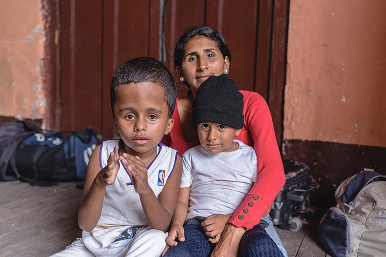 Nazareth left Venezuela to seek a better life for her two boys. The economy and health system there are in disarray.