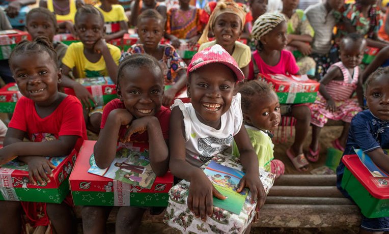 Group of children in Liberia