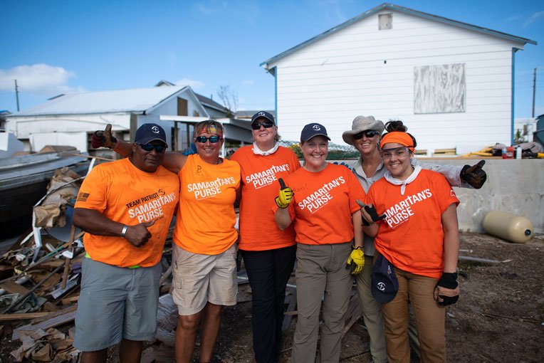 Our volunteers are helping homeowners on Man-O-War Cay.