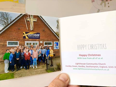 Card sent from Southampton Church