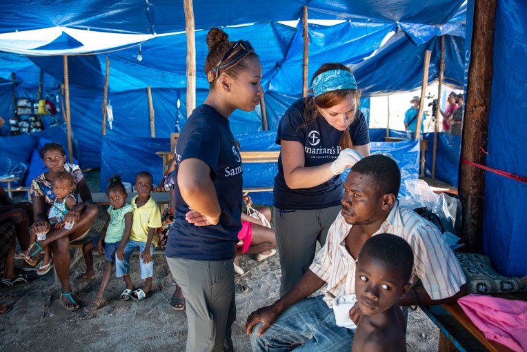 In addition to cholera, our team treated injuries sustained during the hurricane.