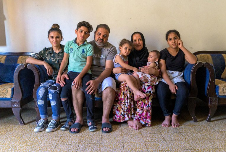 *Rahim, his wife Nazia, and their six children are thankful to be alive and together.