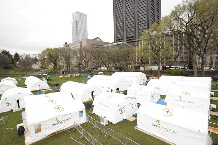 Our hospital was set up in Central Park.