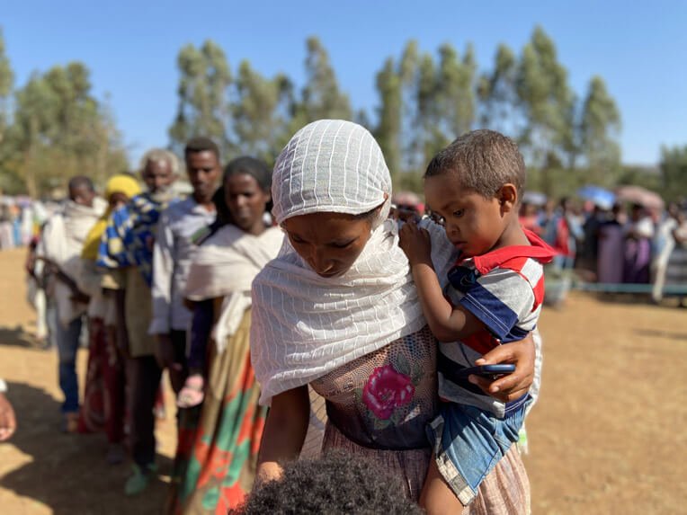 Thousands of displaced families continue to arrive in the Tigray region of Ethiopia