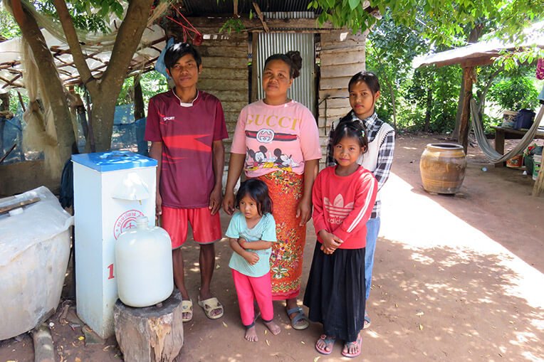 Chivy’s family is healthier because of what they learned through our water and hygiene project.