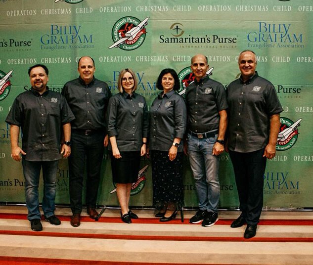 The national leadership team of “Operation Christmas Child” in Ukraine (Sergiy 2nd from left)