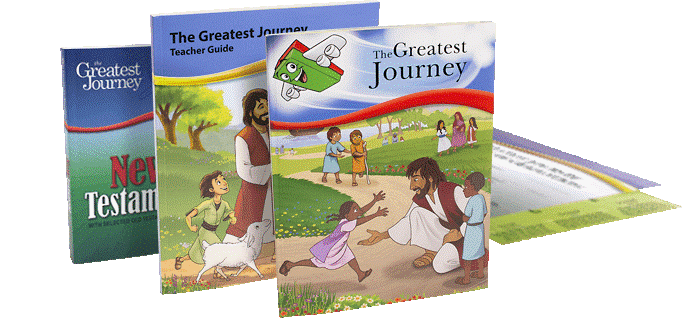 The Greatest Journey teacher guide, participant guide certificate and graduation Bible