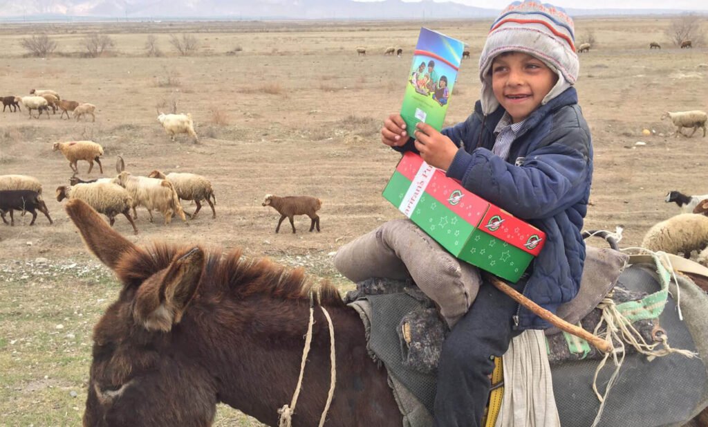 Operation Christmas Child shoebox gifts lovingly packed last season went around the world early this year to children across Eastern Europe, Africa, and Central Asia.